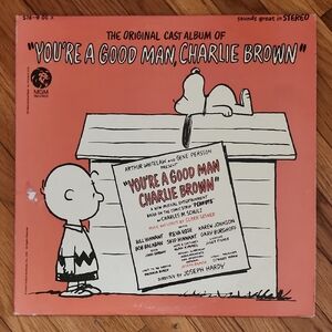Vintage "You're a Good Man, Charlie Brown" Original Cast Vinyl LP Record By MGM
